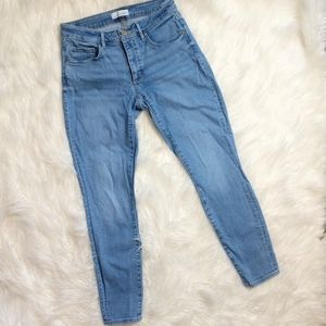 LOFT Curvy Skinny Crop Stretch Jeans
